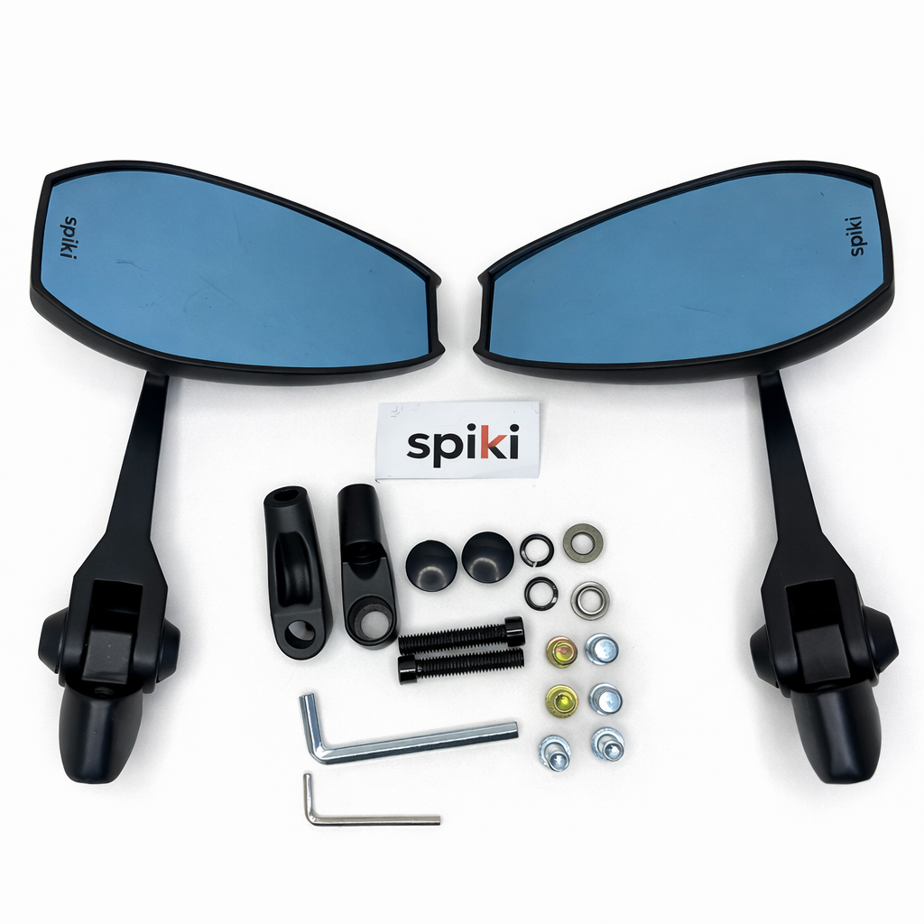 SPIKI Napoleon Ray Mirrors (Pair) for Motorcycles - Image 1