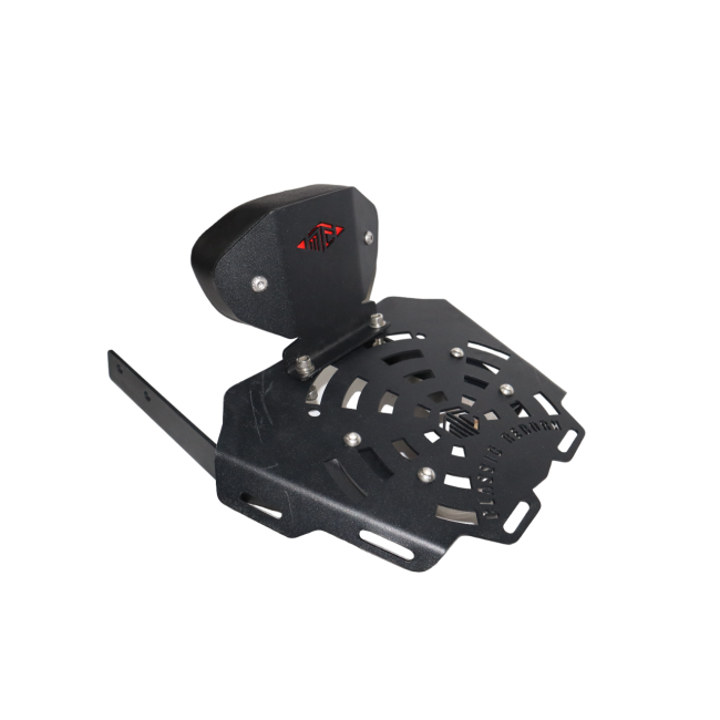 CNC Carrier Plate with Backrest for Royal Enfield Classic Reborn 350 - Moto Modz
