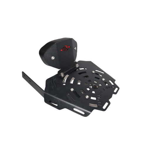 CNC Carrier Plate with Backrest for Royal Enfield Classic Reborn 350 - Moto Modz