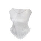 Clear motorcycle windshield fairing with aerodynamic shape for bike protection