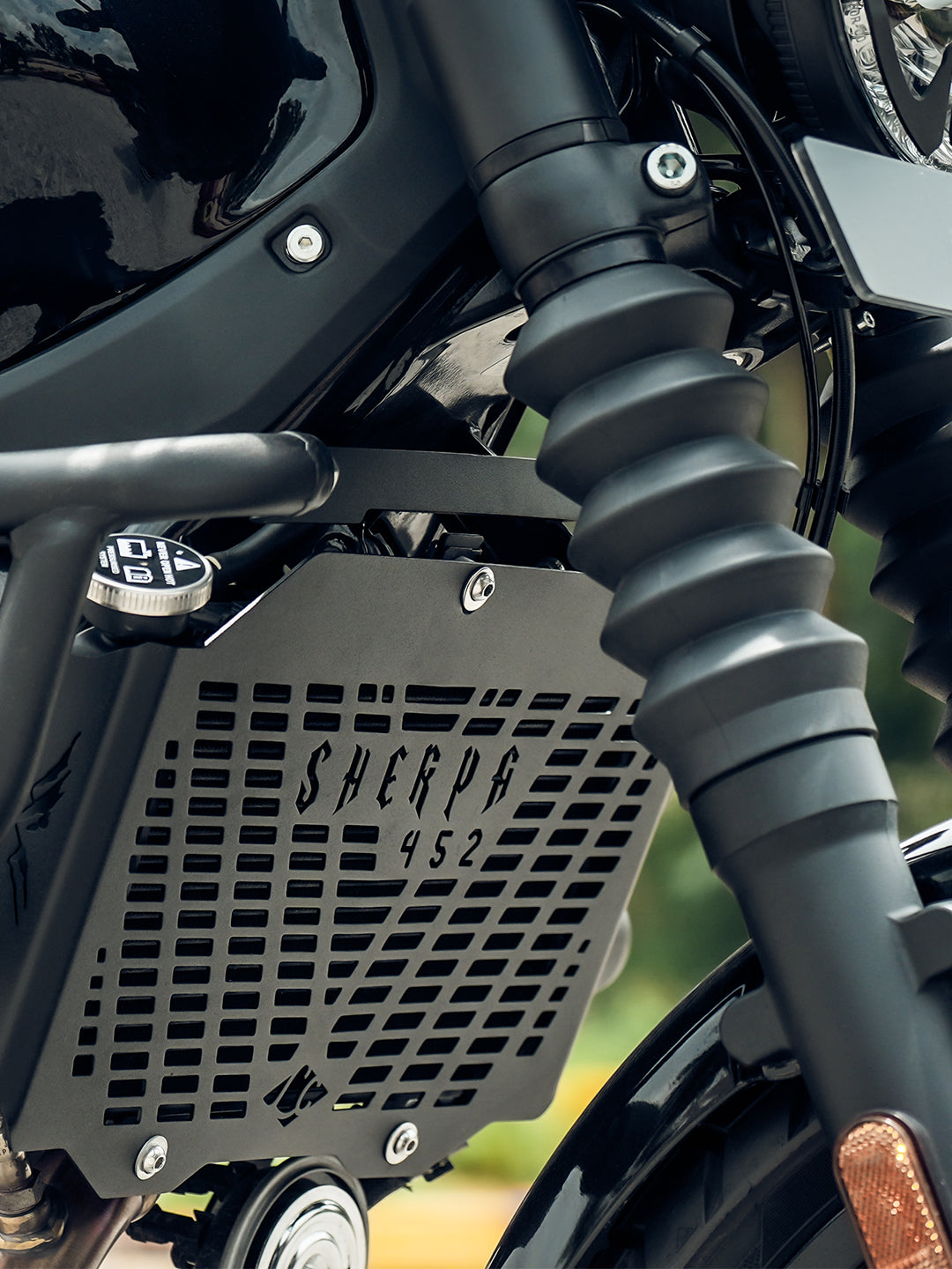 LCB RE Guerrilla 450 Sherpa Radiator Grill Mild Steel Motorcycle Accessory - Moto Modz 
