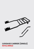 Single Luggage Carrier for Royal Enfield Classic Reborn 350 REM 628 - HT Exhaust - Moto Modz