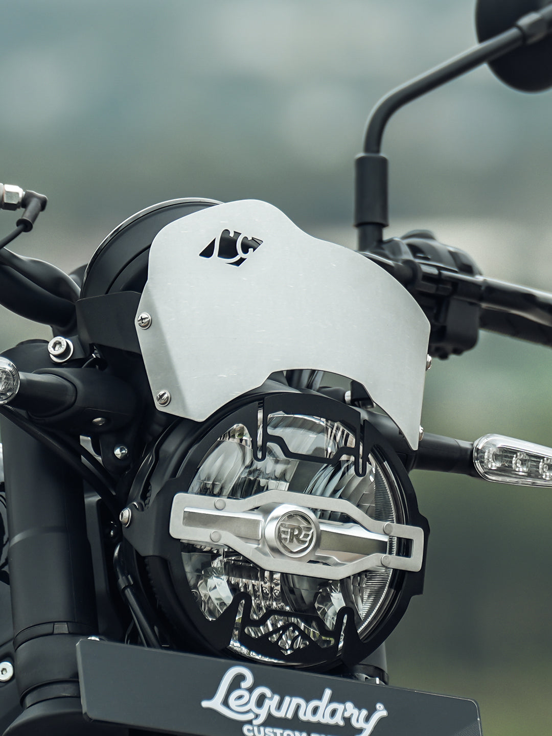LCB RE Guerrilla 450 Cosmic Headlight Grill Motorcycle Accessory - Moto Modz