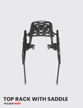 Top Rack with Saddle Stay for N 250 - Black Matte Finish (SB 709 / HT Exhaust)