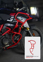 BMW G 310 GS ADV Crash Guard in Red - SB 973 | HT Exhaust