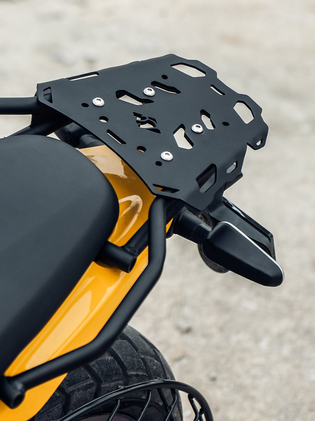 LCB RE Guerrilla 450 Gopher Luggage Carrier Mild Steel Plate Motorcycle Accessory - Moto Modz