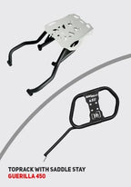 Premium Top Rack with Saddle Stay for Guerrilla 450 SB 1027 | HT Exhaust