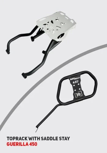 Premium Top Rack with Saddle Stay for Guerrilla 450 SB 1027 | HT Exhaust