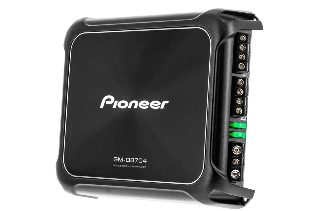 Pioneer GM-D8704 High-Power Class D Car Amplifier — 4/3/2 Channel, RMS 100W×4 (4Ω), 150W×4 (2Ω)
