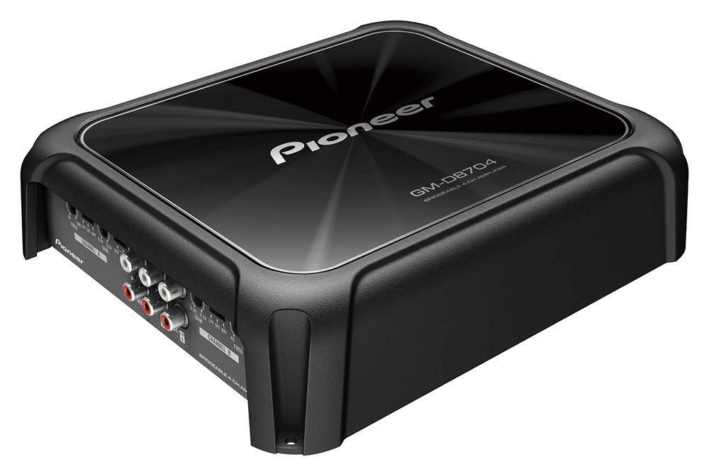Pioneer GM-D8704 High-Power Class D Car Amplifier — 4/3/2 Channel, RMS 100W×4 (4Ω), 150W×4 (2Ω)