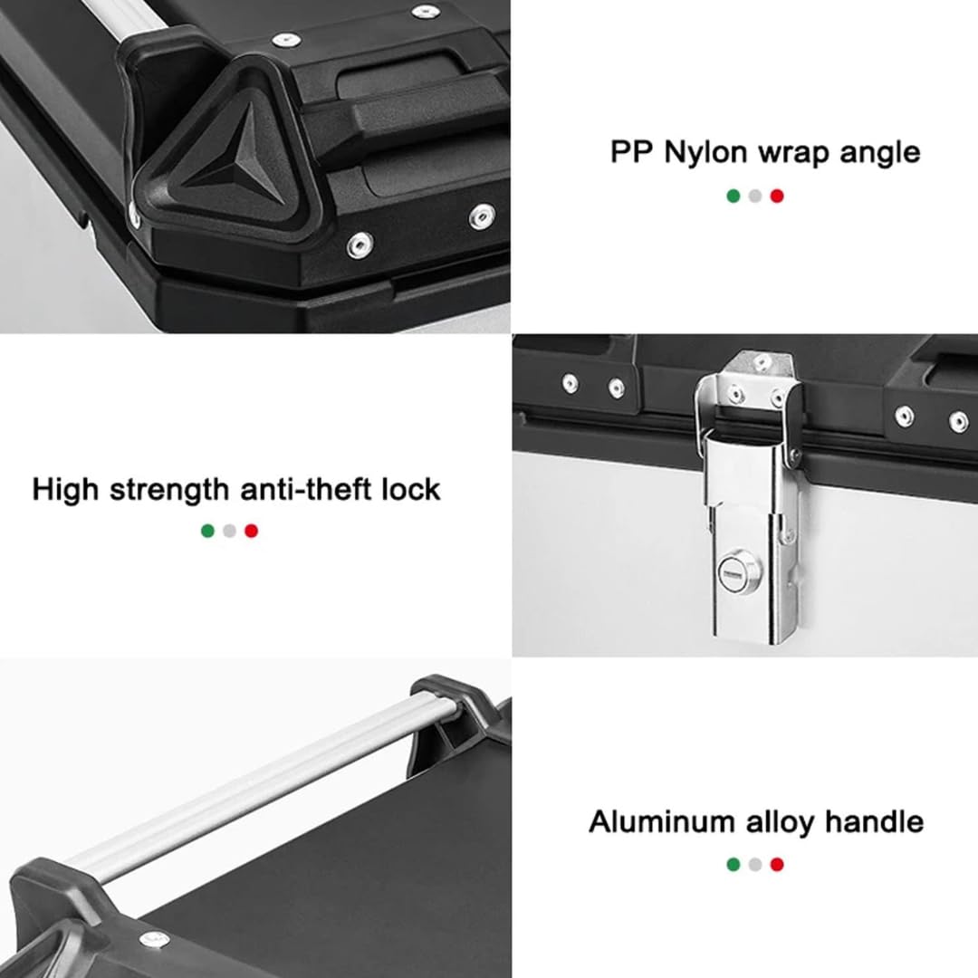 Adventure Top Box 45L Universal Premium Black by LGP — Fits Himalayan 411/450 (Case)
