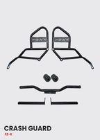 Adventure-Ready Crash Guard for FZ-X with 4 Metal Sliders – SB 647 / Ht Exhaust