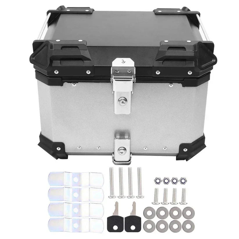 Premium Silver LGP X-Type 45L Motorcycle Top Box