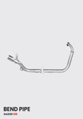 TVS Raider 125 Stainless Steel Exhaust Pipe - Bend Pipe Only (SB 728)