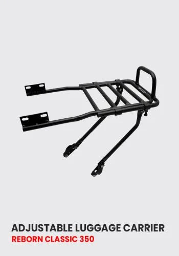 Adjustable Double Luggage Carrier for Royal Enfield Classic Reborn 350 REM 629 - HT Exhaust - Moto Modz