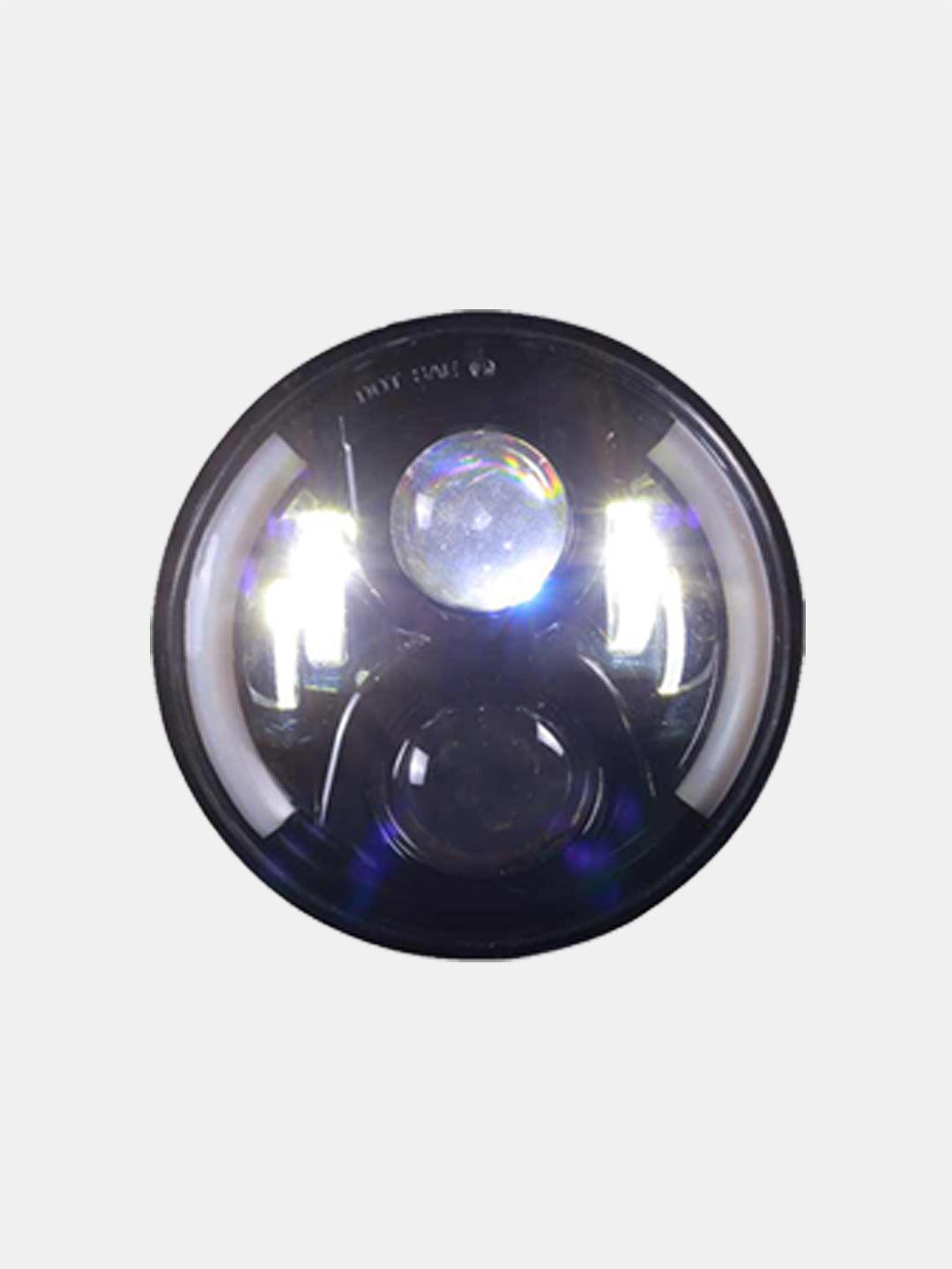 7 inch side park 3 wire LED headlight 45W – universal motorcycle Royal Enfield Bullet upgrade – Moto Modz