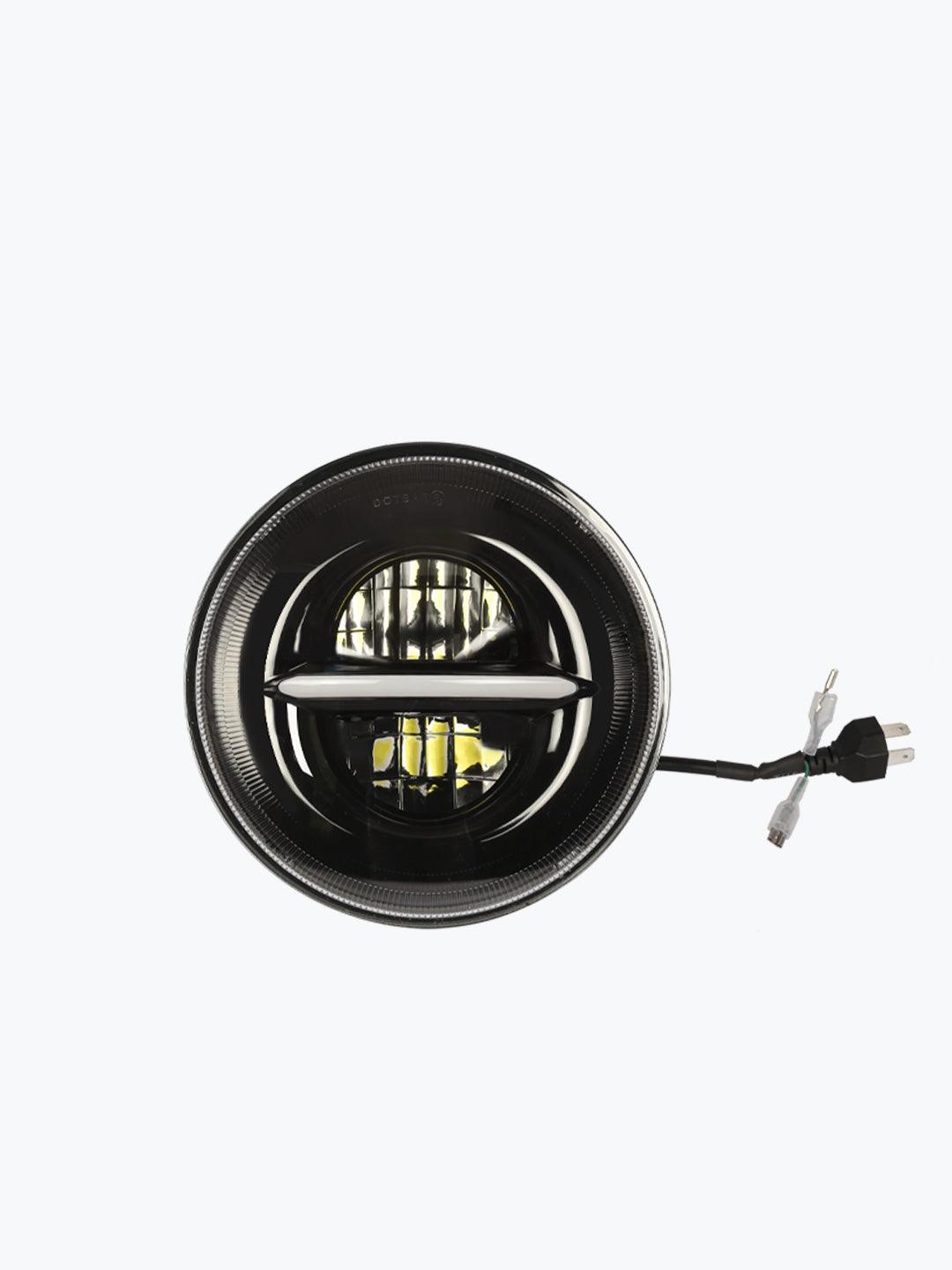 7 inch Thunder LED headlight HJG 45W – universal motorcycle Royal Enfield Bullet upgrade – Moto Modz