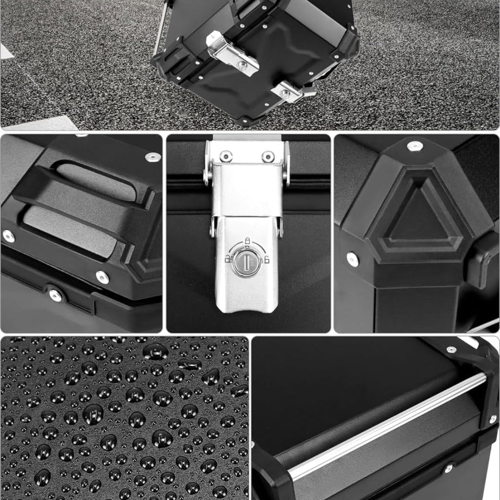 Adventure Top Box 45L Universal Premium Black by LGP — Fits Himalayan 411/450 (Case)