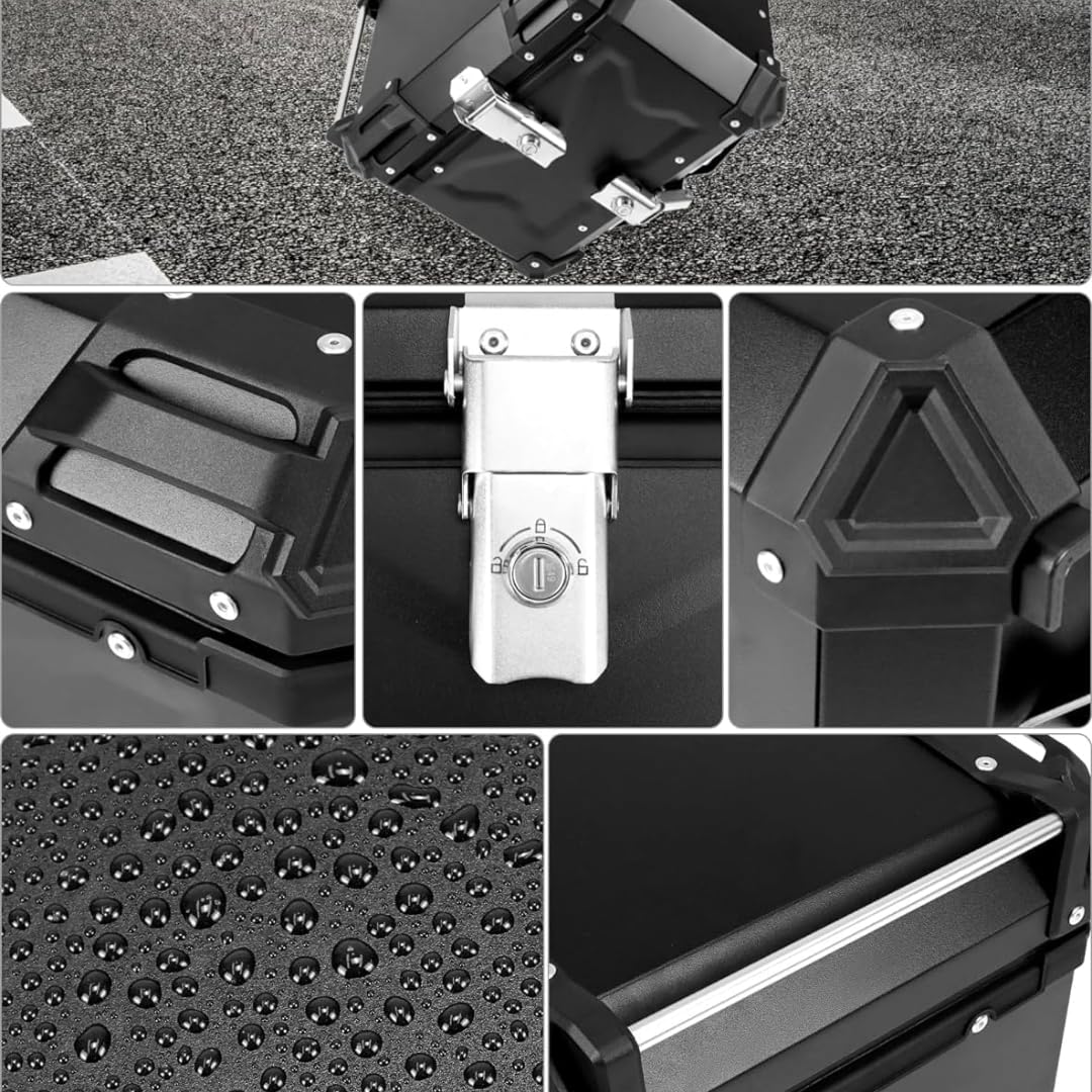 Adventure Top Box 45L Universal Premium Black by LGP — Fits Himalayan 411/450 (Case)