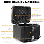 LGP Premium X Aluminium Top Box 45L - Sleek Black Finish