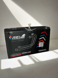 Free Flow Bend Pipe (DUAL O2 SENSOR) ( Header pipe ) For INTERCEPTOR / GT 650 – Silver - SILVER STALLION PERFORMANCE  ( UPGRADED )