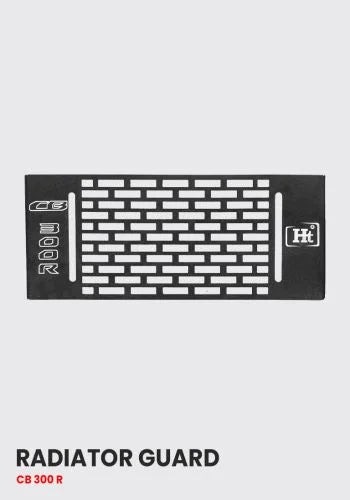 Sleek Matte Black Radiator Guard for CB 300 R – RD 733 HT Exhaust