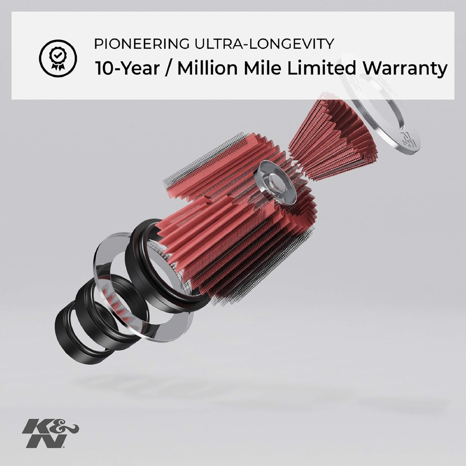 K&N RO-6518 Premium High-Performance Air Filter for Royal Enfield Interceptor 650, Continental GT 650 & Bear 650