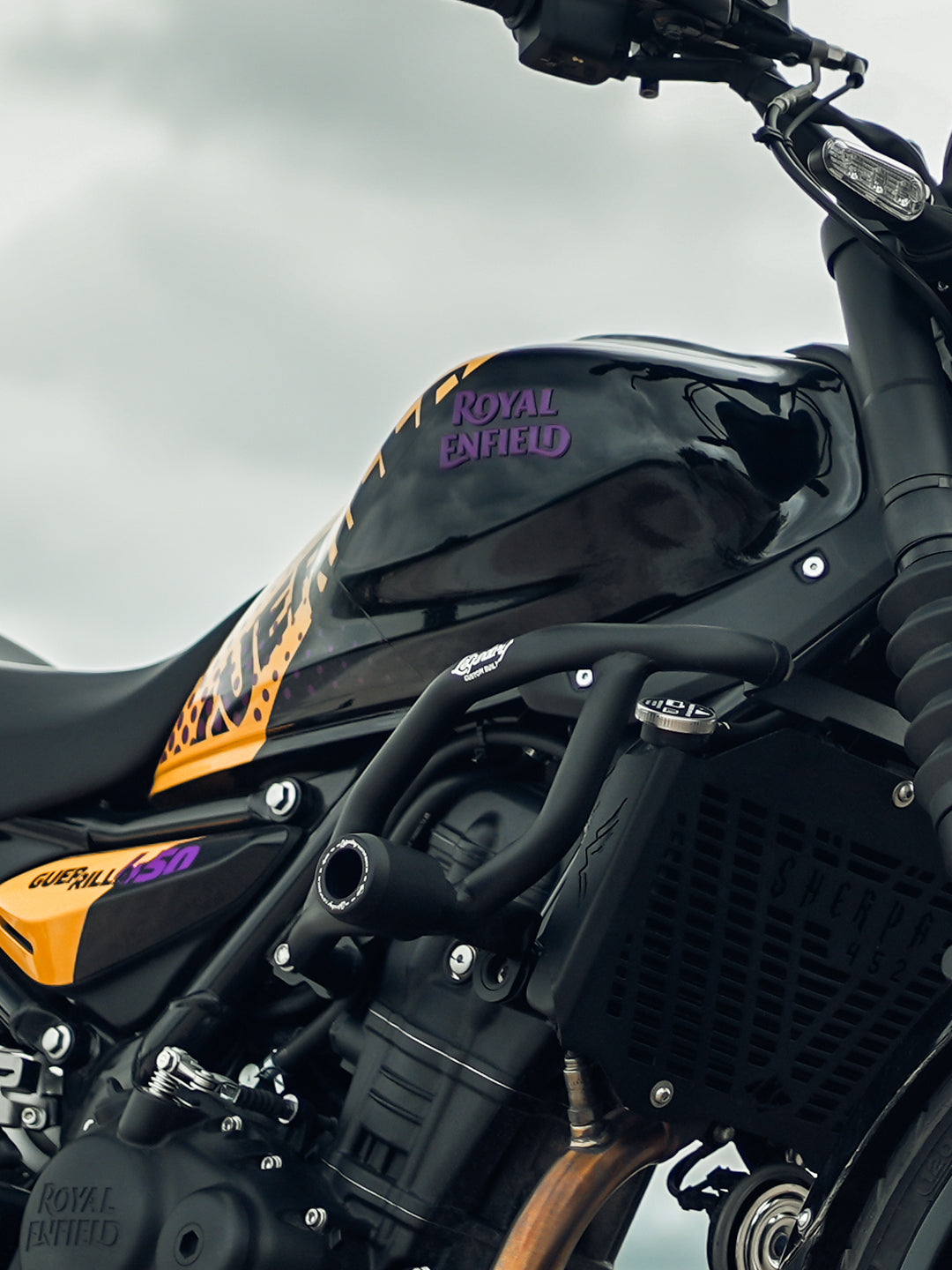 LCB RE Guerrilla 450 Bazooka Crash Guard Motorcycle Protection - Moto Modz
