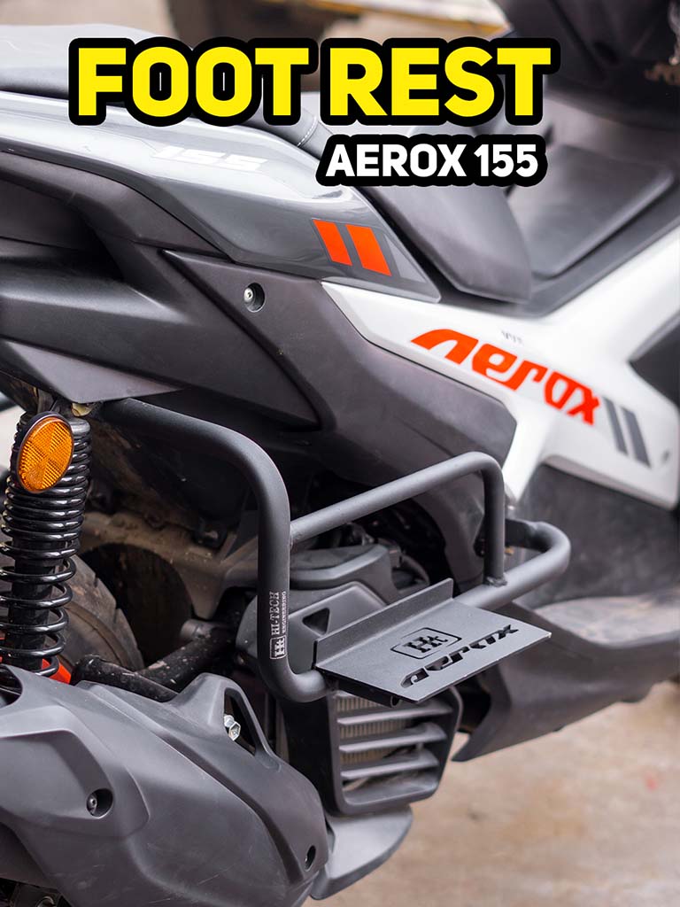 AeroX Combo 2: Crash Guard and Foldable Footrest