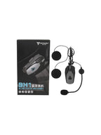 Motorcycle Bluetooth headset BH1 with microphone and speakers, product box included