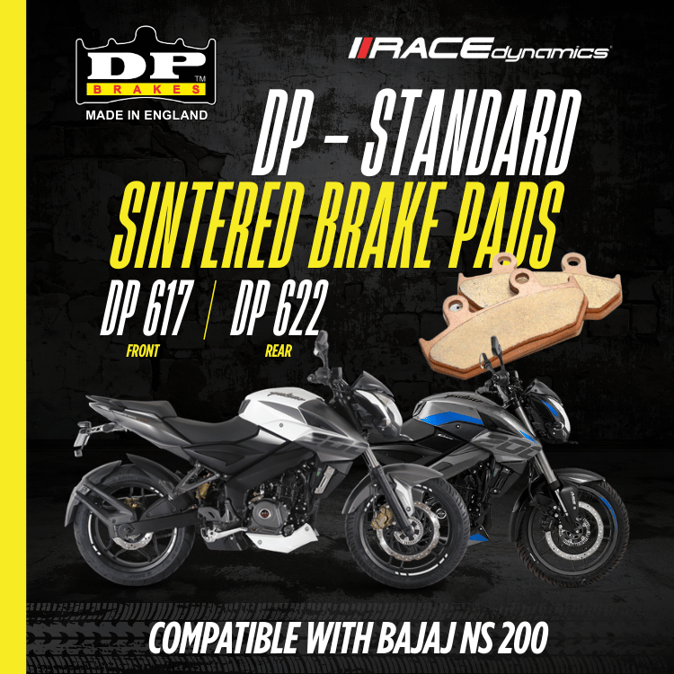 Bajaj Pulsar NS200 DP Brakes standard sintered brake pads OEM replacement – Moto Modz