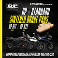 Bajaj Pulsar 150 180 220 DP Brakes standard sintered brake pads OEM replacement – Moto Modz