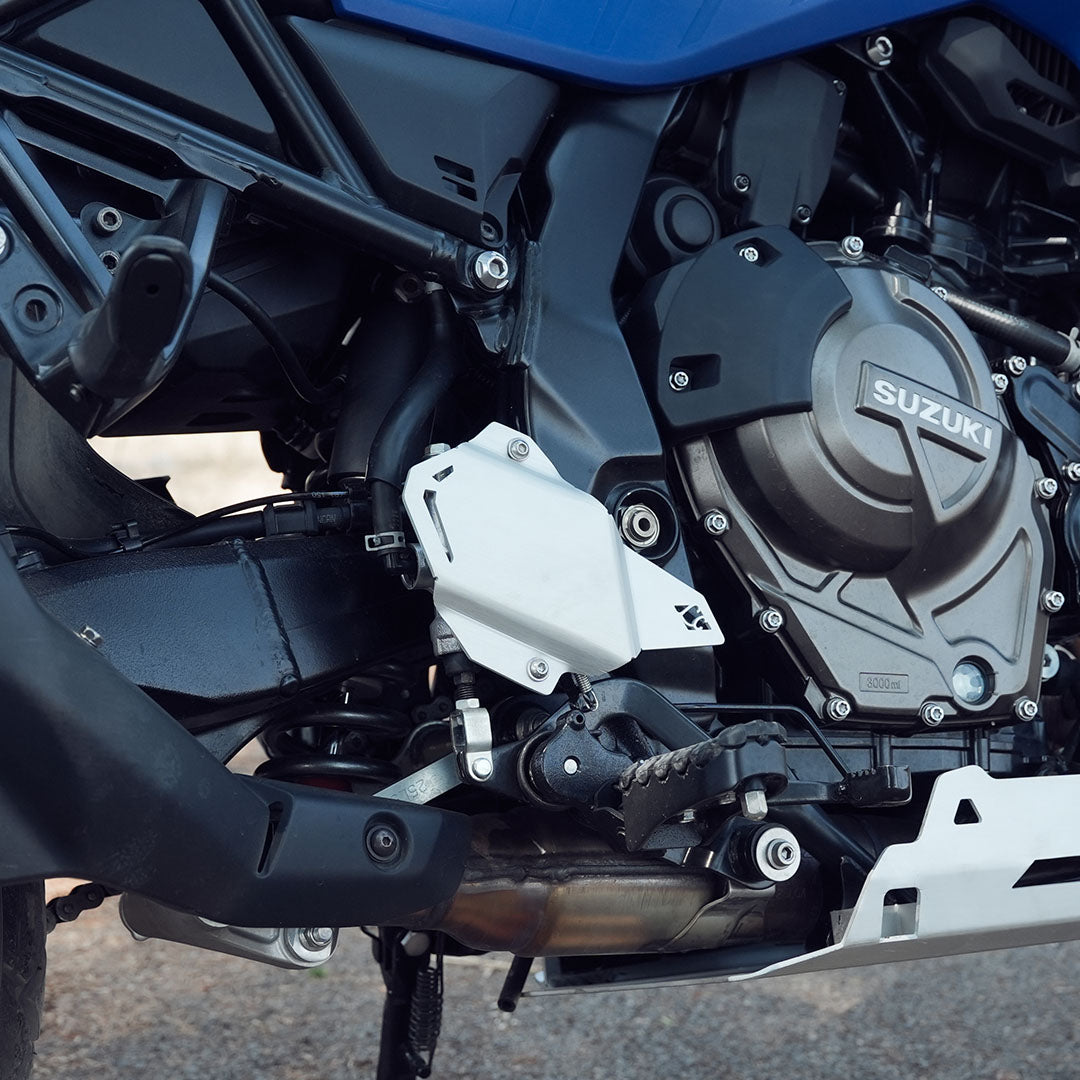 Legendary Suzuki V-Strom 800DE Titan Boot Guards - Silver