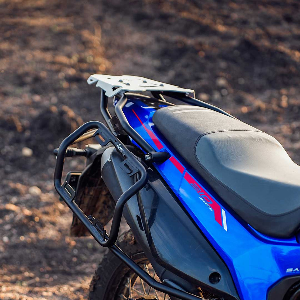 Gopher Luggage Carrier for Hero Xpulse 210 — Black & Silver