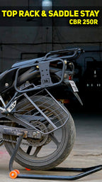 Heavy-Duty Top Rack for Honda CBR 250R – Matte Black Finish (SB 743)