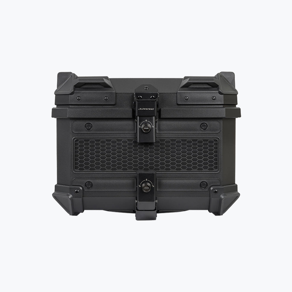 JB Racing MC 45L Top Box - Black Economy Edition with Backrest Pad