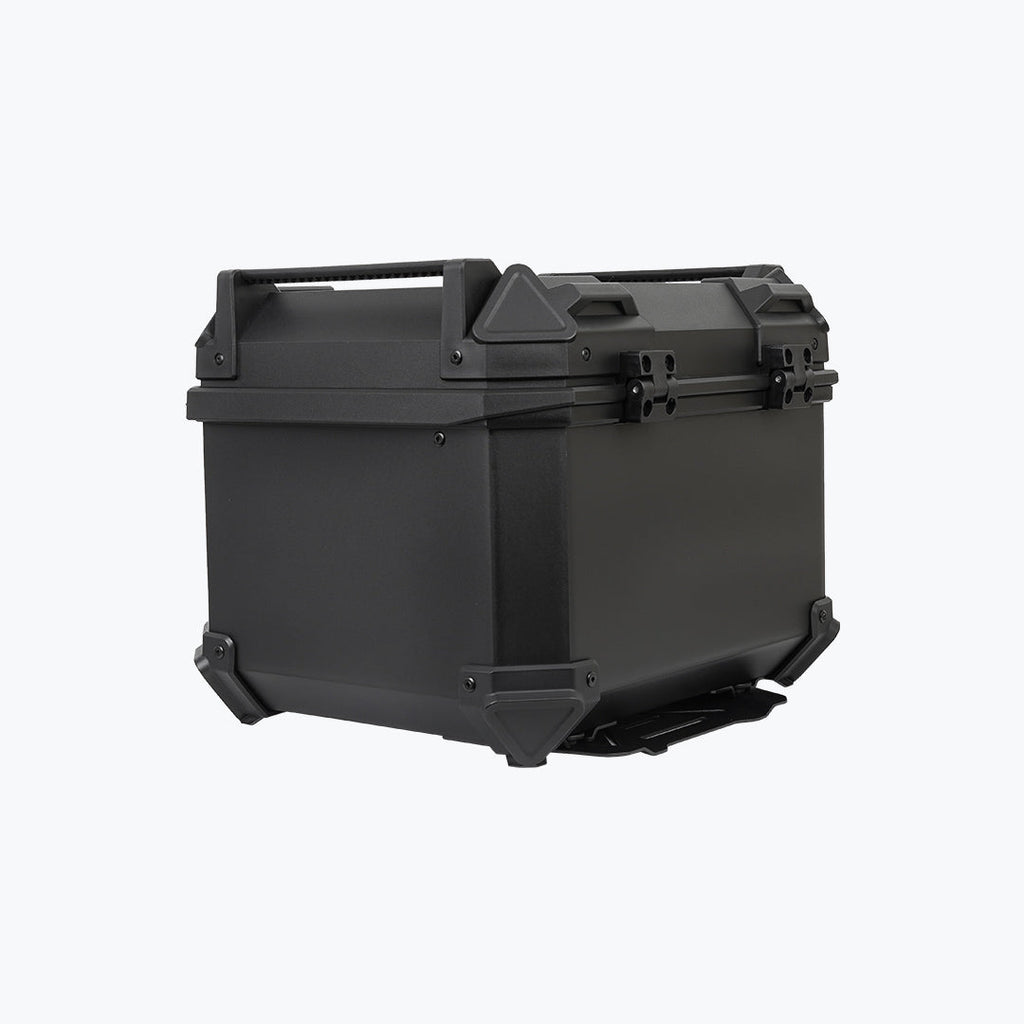 JB Racing MC 45L Top Box - Black Economy Edition with Backrest Pad
