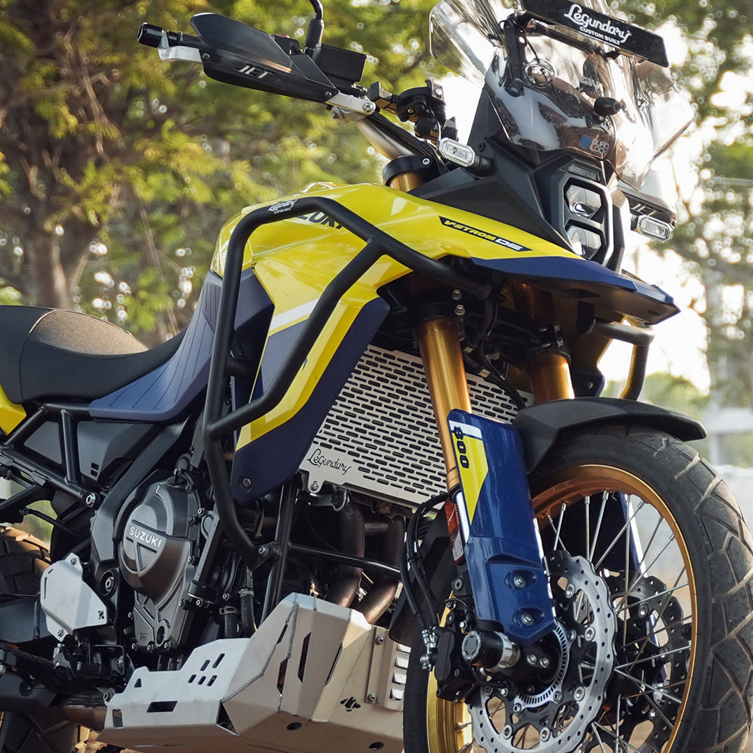 Legundary Suzuki V-Strom 800DE Vector Radiator Grille - Silver Finish