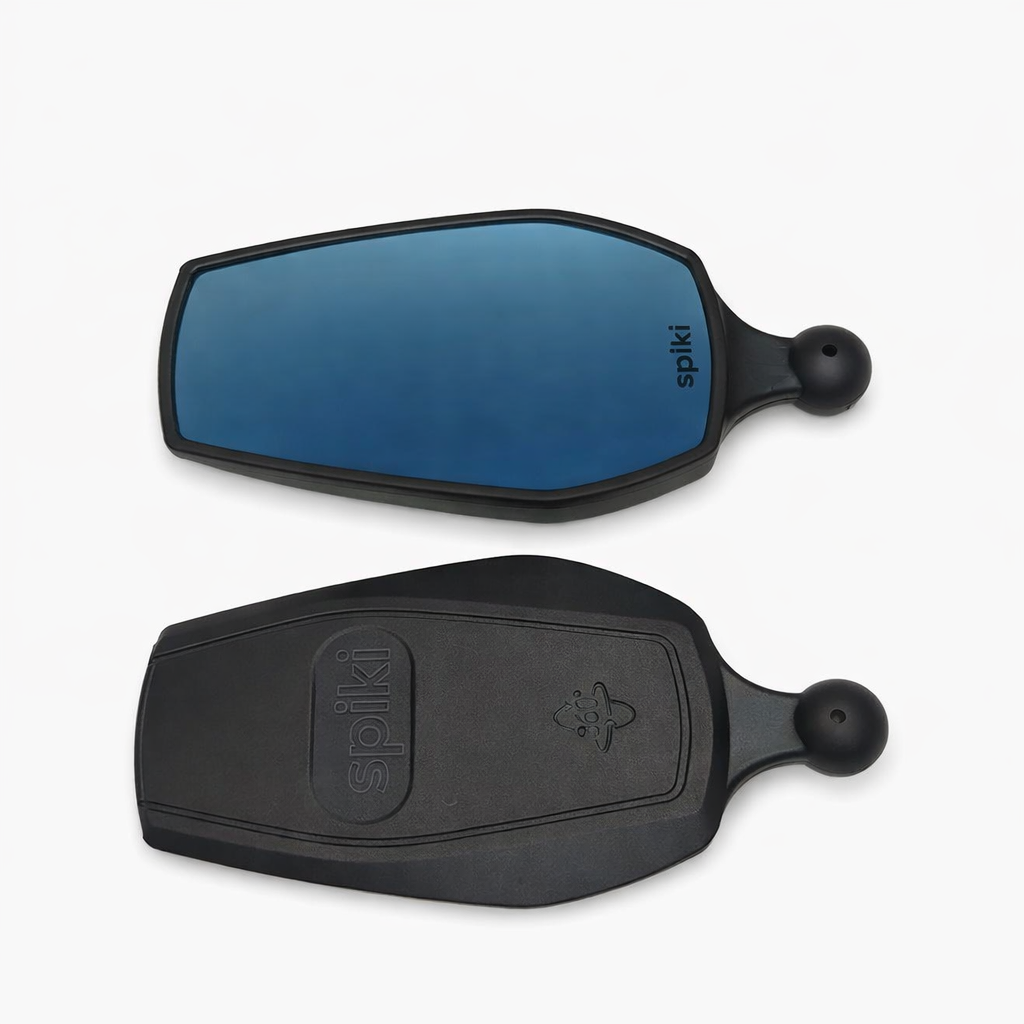 SPIKI Nomad Series Adventure 4.0 Motorcycle Mirrors — 360° Rotatable, Dino-Lock Adjustable, Universal Side Mirrors for Road & Off-Road Riding (Upgraded)