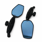 SPIKI Nomad Series Adventure 4.0 Motorcycle Mirrors — 360° Rotatable, Dino-Lock Adjustable, Universal Side Mirrors for Road & Off-Road Riding (Upgraded)