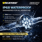66BHP Valkyrie 4.5" Ultra Vision Auxiliary Light – 120W, High/Low Beam, Amber DRL, 13,200 Lumens, IP68 Waterproof