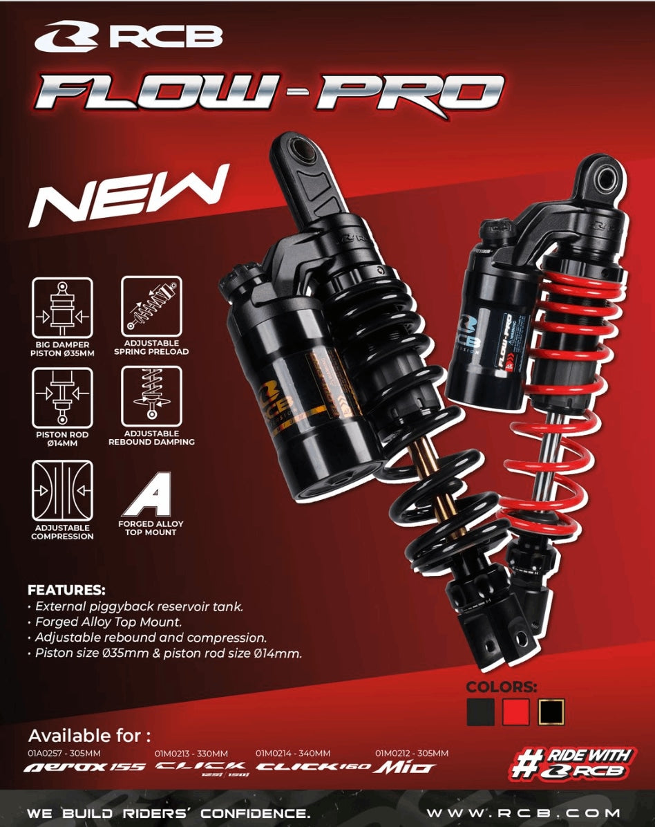 RCB AeroX 305mm Shock Absorber – Flow Pro 01A0257