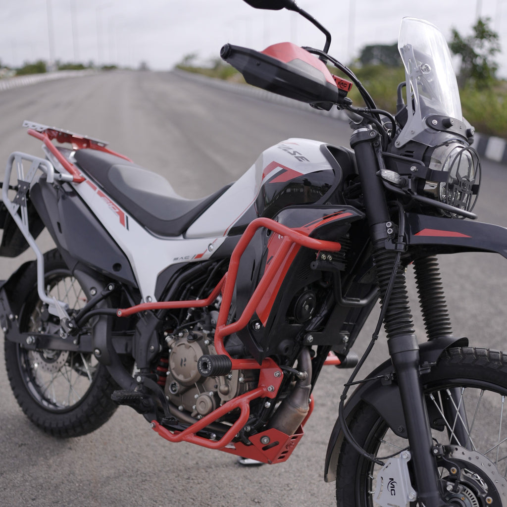 Red Upper Crash Guard for Hero Xpulse 210 – Heavy-Duty Protection