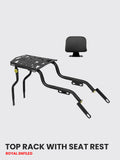Top Rack with Seat Rest RE 116 for Royal Enfield Classic 350 Luggage Carrier - Moto Modz