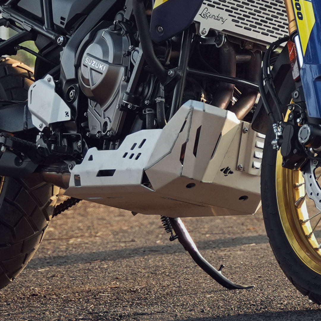 Legundary Suzuki V-Strom 800DE Vambrace Bash Plate - Silver