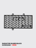 Matte Black Radiator Guard for Kawasaki Ninja ER-6N (RD 941)