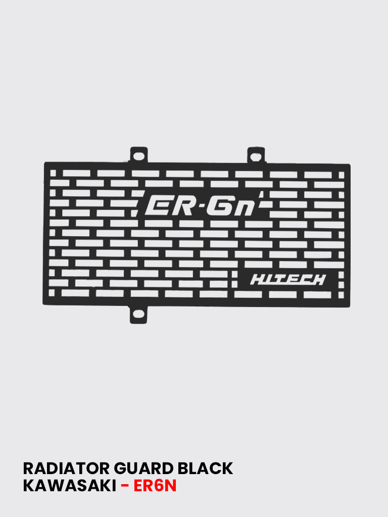 Matte Black Radiator Guard for Kawasaki Ninja ER-6N (RD 941)