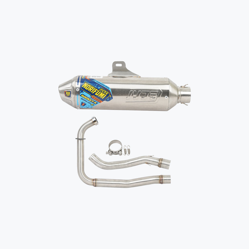 Norifumi Xpulse 210 Exhaust Rocket4 BoreUp+DB Killer - High-Performance Upgrade for Xpulse 210
