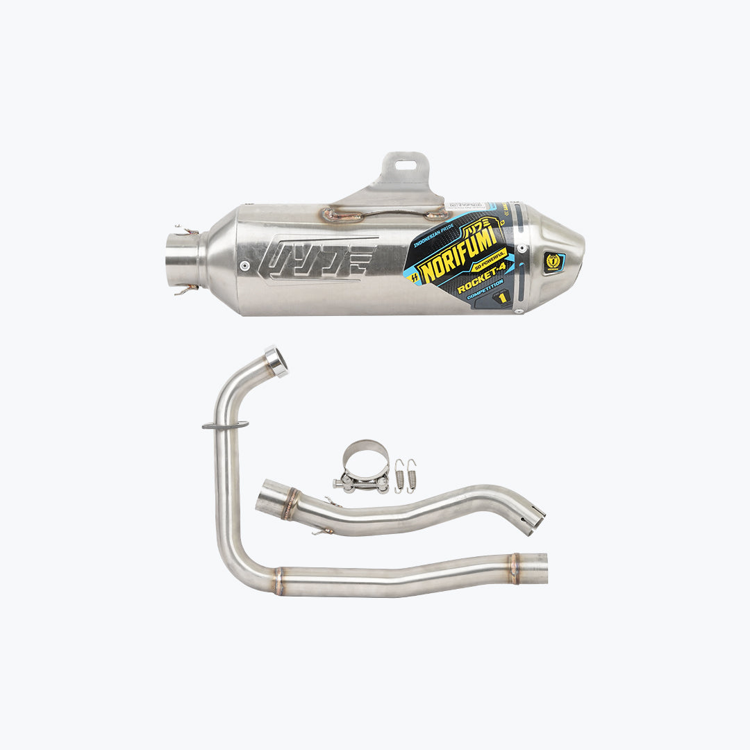 Norifumi Xpulse 210 Exhaust Rocket4 Kompetisi +DB Killer – Performa Maksimal untuk Balap