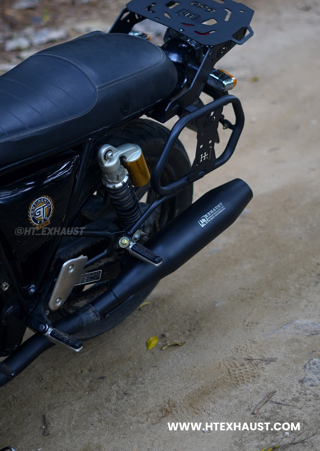 Interceptor & GT 650 Exhaust – Black Finish (IN 320)